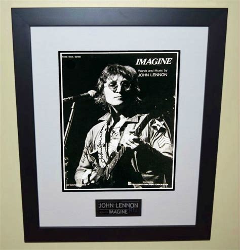 John Lennon – Imagine, Signed Sheet Music, hand-signed collectiblesROCK ...