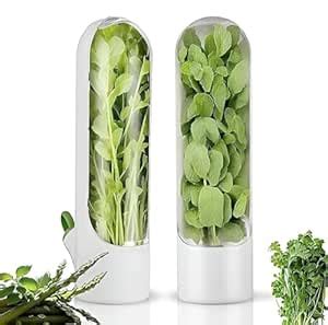 Buy SAPRA Fresh Herb Keeper for Refrigerator, Herb Keeper & Vegetable ...