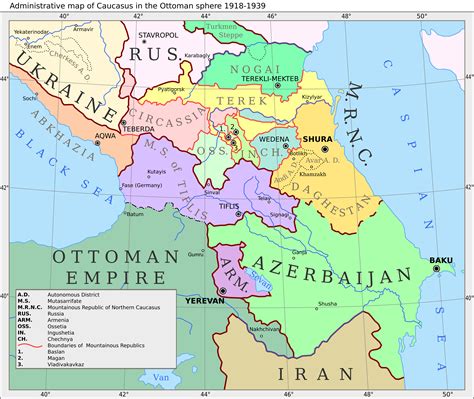 Caucasian Map