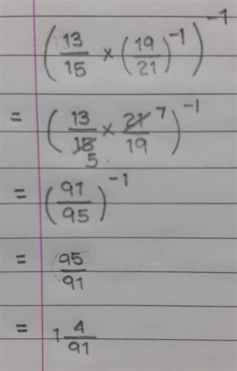What is the Multiplicative Inverse of the product when 13/15 is ...