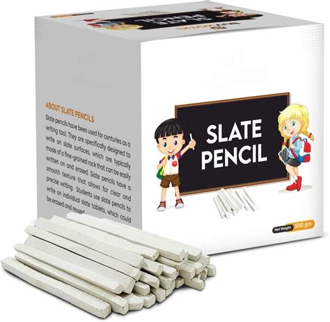 Slate Pencils - 100 sticks | Premium Natural Slate Sticks with Earthy ...