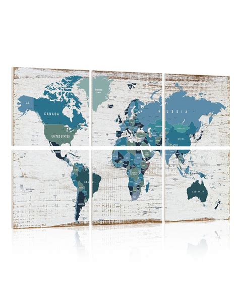Ypy Acoustic Panels Art Soundproof Panels Vintage World Map Print ...