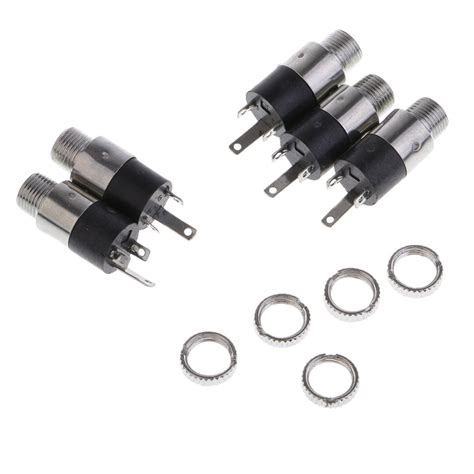Shayaan 3.5MM Female Plating Stereo Jack Panel Mount Solder Connector ...