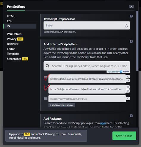 Using React CodePen 的图像结果