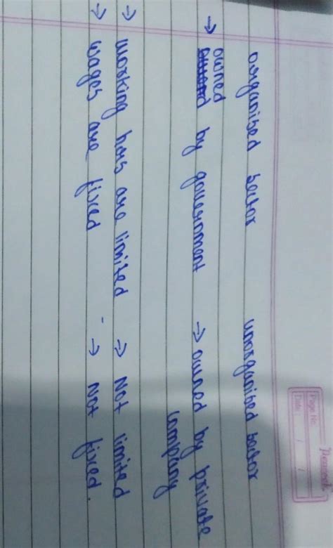 What is the difference between Organised sector and Unorganised sector ...