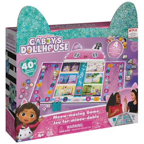 Buy Gabby’s Dollhouse, Meow-Mazing Board Game Based on The DreamWorks ...