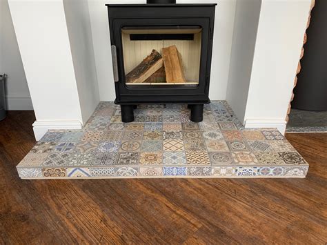 Tapestry Tiled Hearth - Yorkshire Stoves & Fireplaces