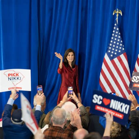 Nikki Haley speaks at a rally in�Aiken, South Carolina, on February 5, 2024.
