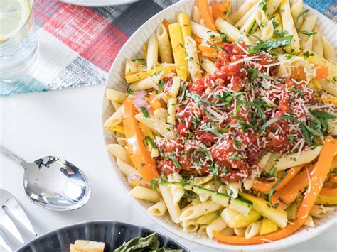 Grilled Summer Vegetable Pasta | Recipe | Food network recipes ...