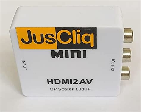 Buy JusCliq® HDMI2AV Up Scaler 1080P HDMI to AV Composite Video Audio ...