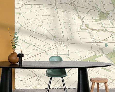 Vintage map of Rijkevoort (North Brabant) by Prints of Place on canvas ...