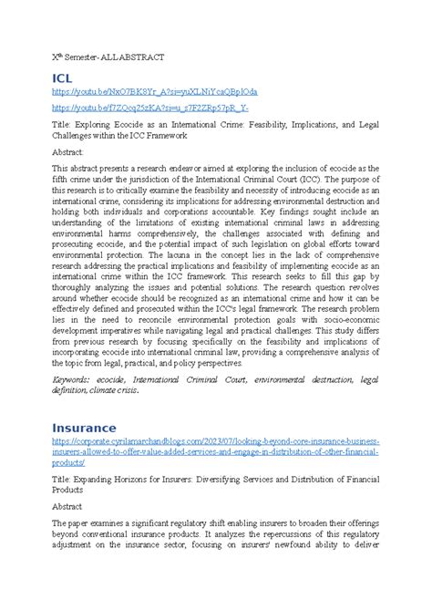 Xth Semester- all abstract in one - Xth Semester- ALL ABSTRACT ICL ...