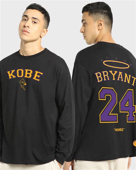 Buy Men's Black Remembering Kobe Bryant Typography Oversized T-shirt ...