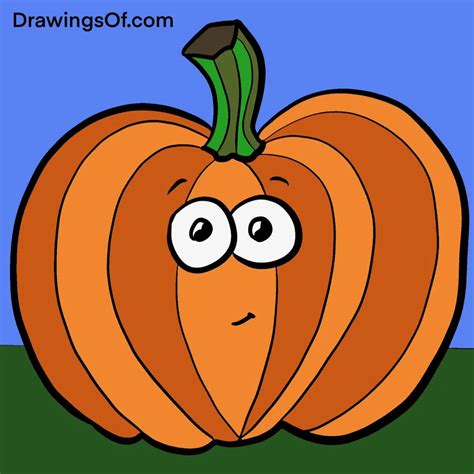 Pumpkin Drawing: Easy and Cute Cartoons - Drawings Of...