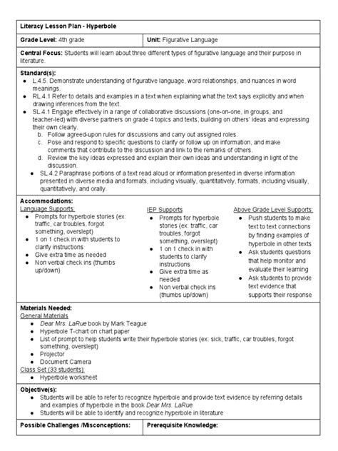 Image result for Hyperbole Lesson Plan