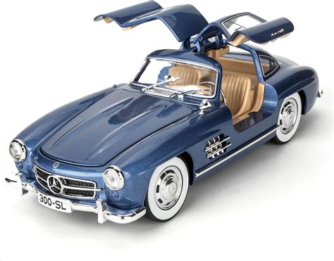 BlackZone 1955 Marcedes- 300sl Vintage Model, 1/24 Toy Car with Sound ...