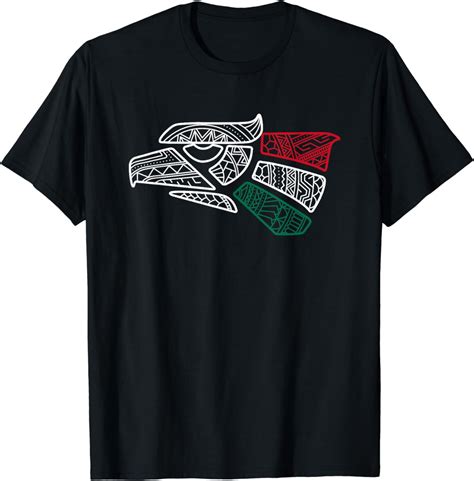 Mexico Flag - Mexican Eagle Aztec Style - Hecho En Mexico T-Shirt ...