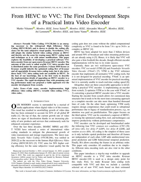 Image result for HEVC VVC