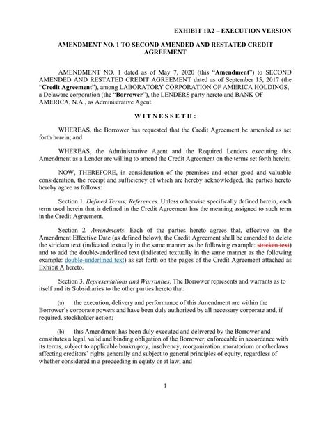 IN WITNESS WHEREOF, the parties hereto have caused this Amendment to b ...