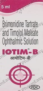 Iotim B Bottle Of 5ml Eye Drops: Uses, Side Effects, Price & Dosage ...