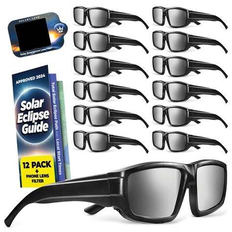 Medical king Solar Eclipse Glasses Plastic AAS Approved 2024 (6 Pack ...