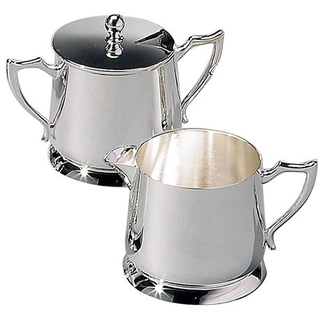 Silver Creamer & Sugar Bowl Set - American Party Rentals