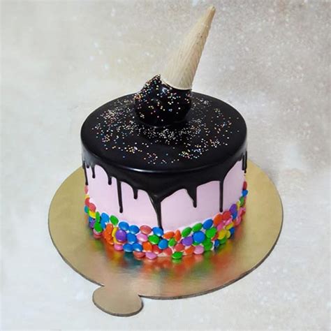 Send Upside Down Ice Cream Cone Designer Cake Online - GAL22-109035 ...