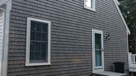 Grey Vinyl Shake Siding