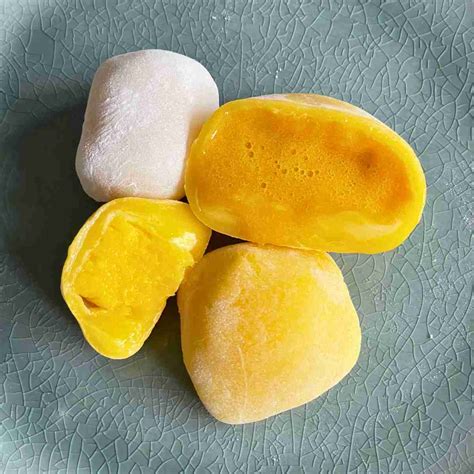 Mango Mochi Recipe (Fruit, Mango Cream Or Ice Cream Filling)