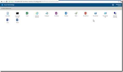 Image result for Azure RemoteApp Interface