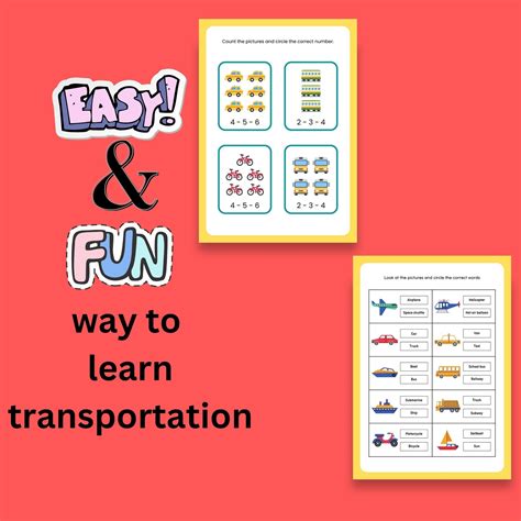 Transportation Fun Worksheet 的图像结果