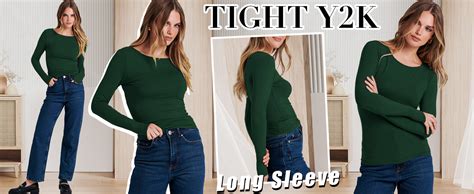 ANRABESS Women Long Sleeve Shirts Rib Knit Slim Fit Tops Basic Tee 2025 Fall Outfits Casual T-Shirt