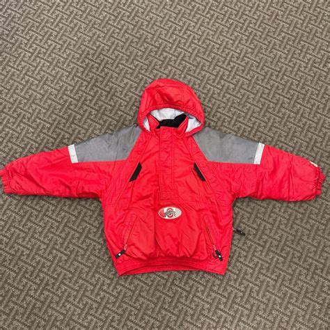 Ohio State Starter Pullover Jacket with hood. Size... - Depop