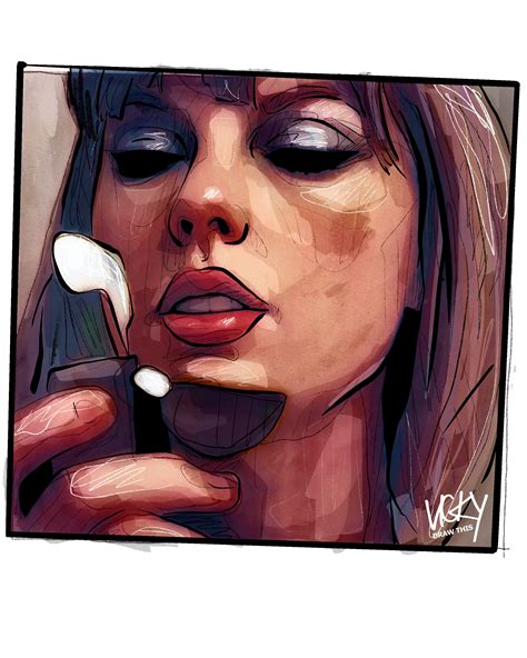 Taylor Swift Drawings Red