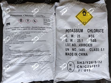 Potassium Chlorate (KClO₃) – Xiongda Chemical