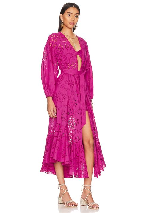 ROCOCO SAND Moss Robe in Pink | REVOLVE