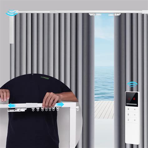 Amazon.com: ZSTARR Motorized Curtains Tracks,86.61"-157.48"Smart ...