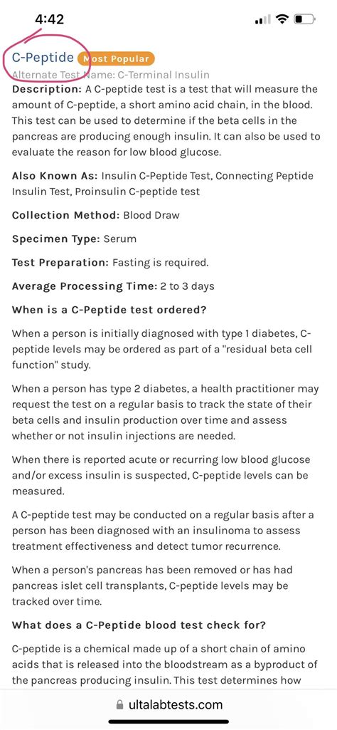C-peptide test, insulin test, or both? : r/prediabetes