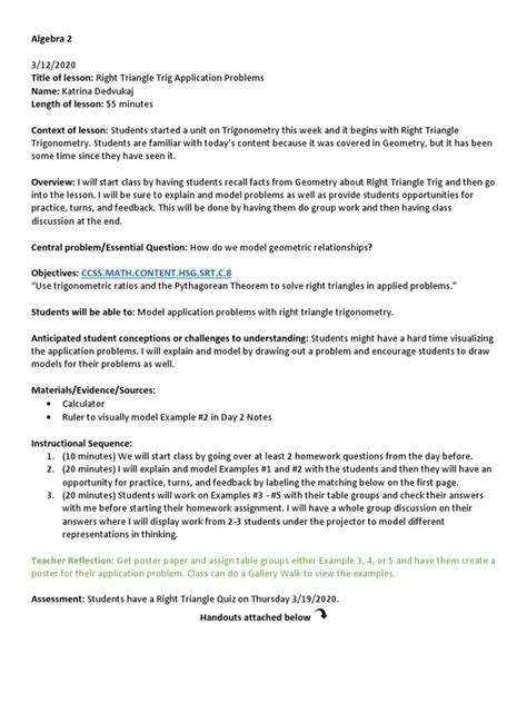 Image result for Algebra 2 Lesson Plan