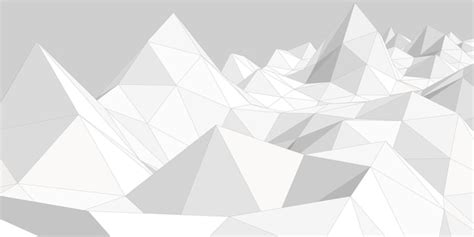 Abstract light gray mountainous landscape background 3d mesh low poly ...