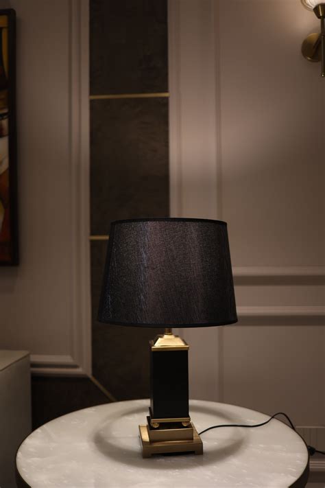 May Fair Black and Gold Lamp – stylivingindia