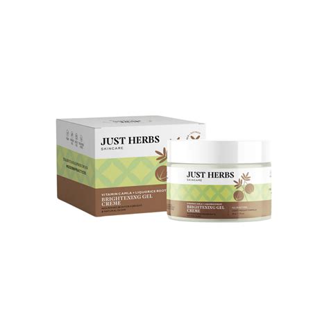 Just herbs brightening gel creme 50g - Niram Global Private Limited
