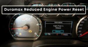 Image result for Reduced Engine Power Message Reset