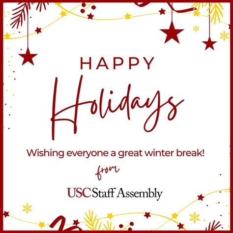 Happy Holidays! Enjoy the Winter Break! See you in 2026! – USC Staff ...