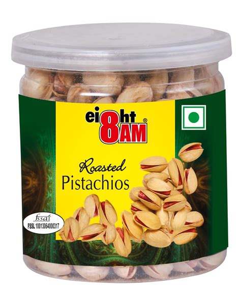 8AM Roasted Pistachios Can 200g : Amazon.in: Grocery & Gourmet Foods