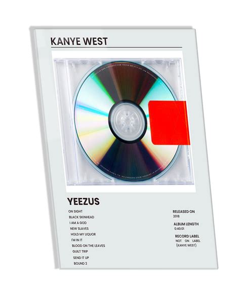 YEEZUS - Kanye West Hip Hop Album Premium Photo Frame – High Quality H ...