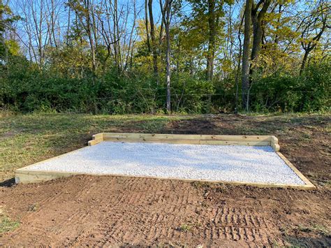 18x12 Gravel Shed Foundation in Phoenixville, PA | Firm Foundations