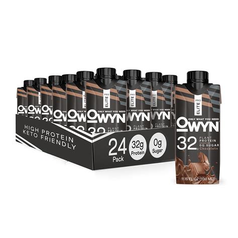 Owyn Pro Elite Vegan High Protein Shake Chocolate 32g Plant ...