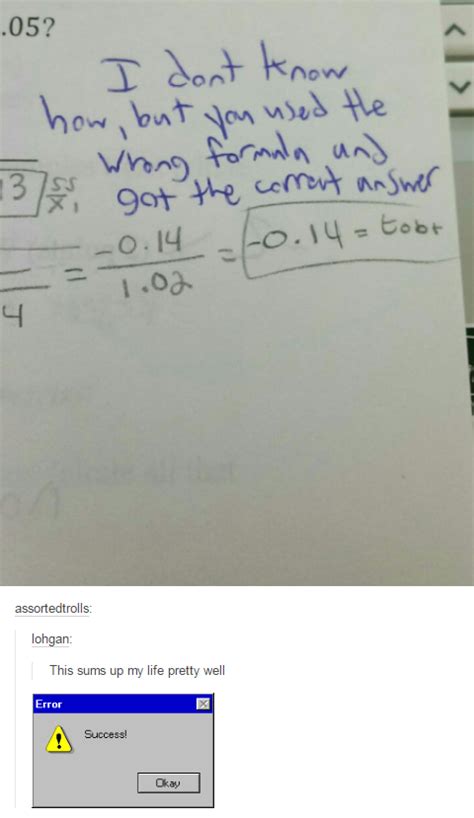 Image result for Successful Error Meme