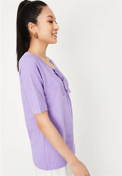 Buy Women Embroidered Tie-Up Neck Top Online at just Rs. 399.0 ...